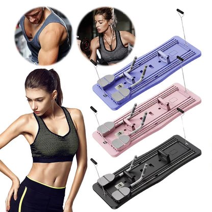 Multifunctional Fitness Board Exercise Machine Non Slip Abdominal Board 4 in 1 Workout Board with Timer for Full Body Workout